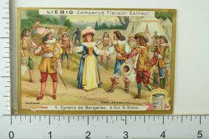 1880's Cyrano de Bergerac Scenes Opera Liebig Victorian 6 Trade Card Set K66