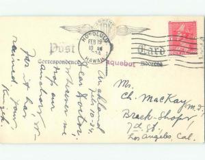 1930's rppc NATIVE ISLANDER Postmarked Honolulu Hawaii HI i8526