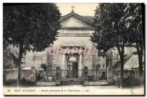 Postcard Old Approx D & # 39Auray Main Entree De La Chartreuse