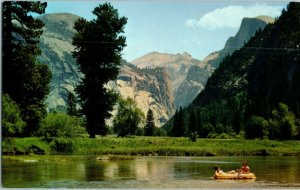 Half Dome & the Merced River Yosemite National Park California Postcard