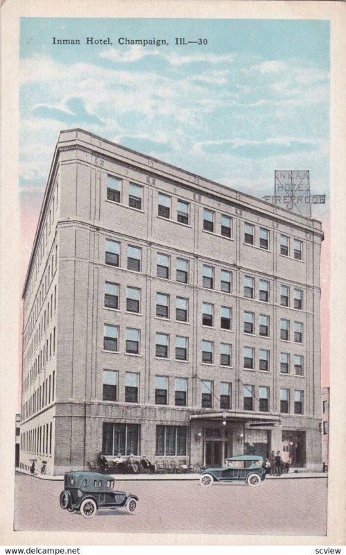 CHAMPAIGN , Illinois, 1910s ; Inman Hotel