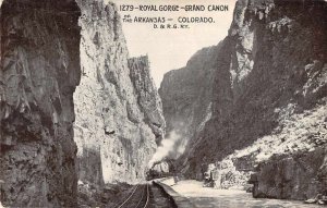 Grand Canon Royal Gorge Arkanasas Colorado Railroad Vintage Postcard AA12242