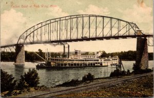 Postcard Packet Boat at Red Wing, Minnesota