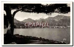 Old Postcard La Douce Frnace Cote D & # 39Azur Menton city view of Cap Martin