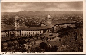 South Africa Transvaal Union Buildings Pretoria Vintage Postcard C039