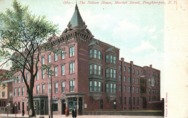 Vintage Postcard The Nelson House Market Street Poughkeepsie New York NY