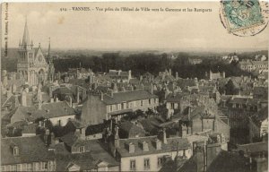 CPA VANNES-Vue prise de l'Hotel de Ville vers la Garenne et Remparts (27344)