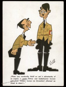 3rd Reich Germany WWII Dutch Smits Goebbels Hitler Anti-Nazi Propaganda P 100765