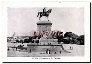 Old Postcard Roma Monumento A G Garibaldi