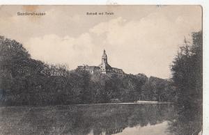 BF17571 sondershausen schloss mit teich  germany  front/back image