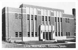 Carroll Iowa CHS Auditorium Real Photo Antique Postcard K82445