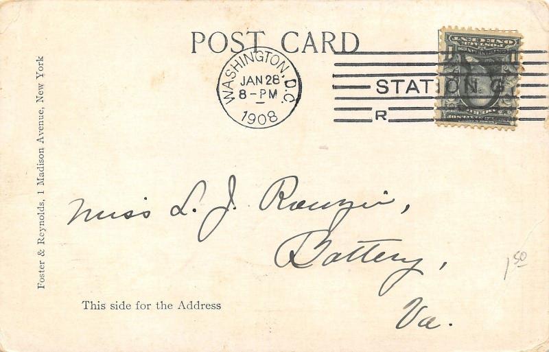 Arlington Virginia~Custis Lee Mansion~1908 Postcard