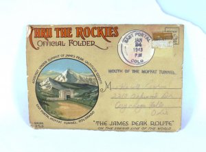 Vintage 1943 Souvenir Views Thru The Rockies 20 Prints 6 1/8 X 4 1/8