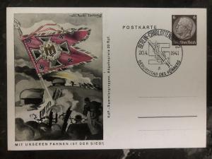 1941 Berlin Germany Patriotic Postcard cover infantry our flags is the victory