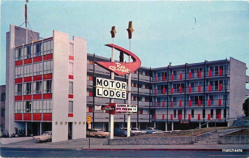 1960s Red Carpet Motor Lodge Reno Nevada Roberts 12314