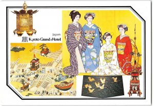KYOTO GRAND HOTEL Japanese Women JAPAN Geishas 4x6 Continental Vintage Postcard