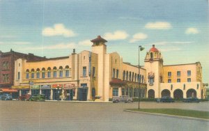 Las Vegas New Mexico NM Hotel Meadows Linen Postcard Unused