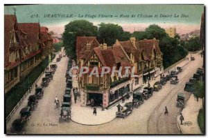 Old Postcard Deauville flowered beach street of & # 39ecluse and the desire H...