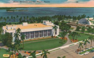 Vintage Postcard 1953 Miami Memorial Public Library & Bandshell Miami Florida FL