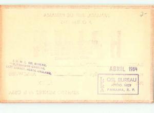 1963 vintage QSL CB HAM RADIO CARD Republic Of PANAMA s0407