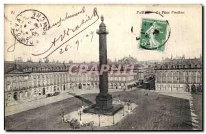 Postcard Old Paris Place Vendome