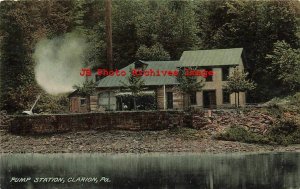 PA, Clarion, Pennsylvania, Pump Station, 1910 PM, Harry H Hamm Pub No 191498