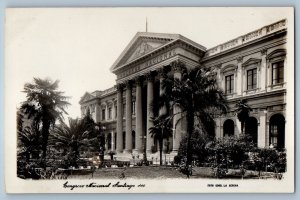Santiago Chile Postcard Santiago National Congress c1910 Unposted RPPC Photo