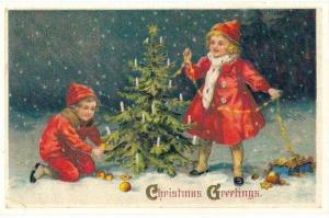 Christmas Greetings (Christmas Tree) (1990 Reproduction) ~ 