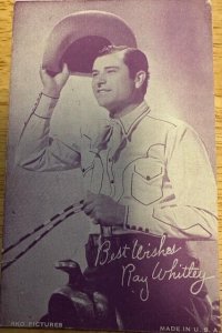 1940's, RKO Pictures Movie Star Cowboy, Ray Whitley, Old Card