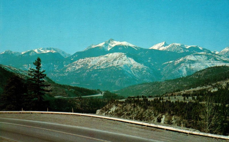 British Columbia Canada Fraser Canyon Snow Capped Peaks Postcard