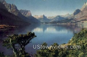 Lake St Mary, Washington,     ;     Lake St Mary, WA Postcard