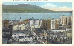 City Vancouver British Columbia, Canada 1929 