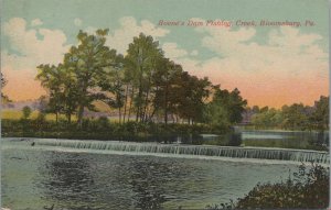 Postcard Boone's Dam Fishing Creek Bloomsburg PA