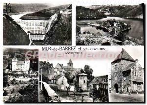 Postcard Old Mur de Barrez and around Aveyron
