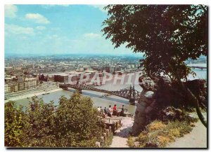 Modern Budapest Postcard Blick vom Gellertberg