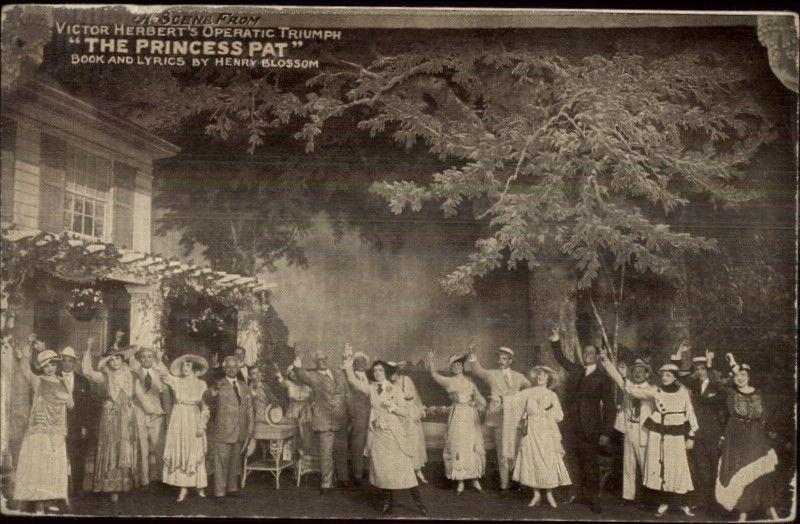 Scene From The Princess Pat  Actors PEMBER Theatre Opera c1910 Postcard