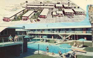 6th & Country Club Apartments - Tucson, Arizona - Vintage Postcard