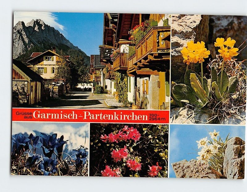 Postcard Grüsse aus Garmisch-Partenkirchen, Germany