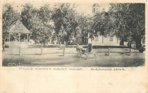 Iowa Glenwood Mills County Court House Robinson Postcard 22-6708