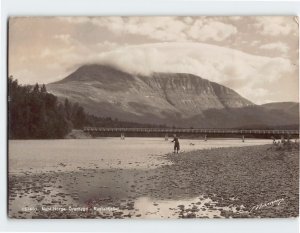 Postcard Man Fishing in Scenic Øverbygd Northern Norway