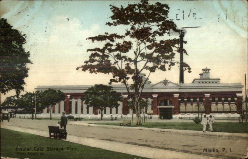 Manila Philippins Insular Cold Storage Plant Used 1910 Postcard
