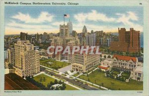 Postcard Old McKinlock Northwestern University Chicago Campus