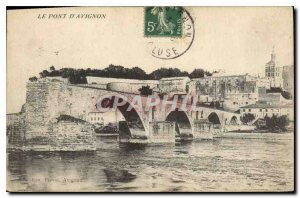 Old Postcard The Bridge of Avignon
