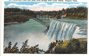 Steel Arch Bridge Luna Island, Niagara Falls, New York, USA Unused 