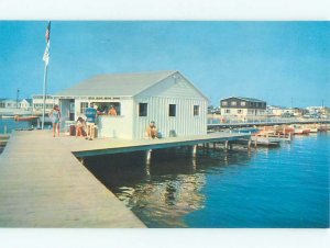 Pre-1980 BOAT SCENE Dewey Beach - Near Rehoboth Beach Delaware DE AF4120