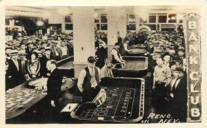 Postcard The Bank Club Craps and Roulette Tables Gambling Casino Reno Nevada 486