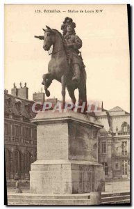 Old Postcard Versailles Statue of Louis XIV