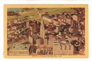 OH - Cleveland. Downtown, Aerial View 