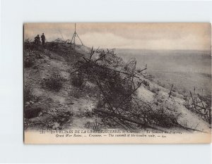 Postcard The summit of the wooden scale, Great War Ruins, Craonne, France