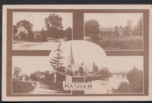 Yorkshire Postcard - Views of Masham   V40